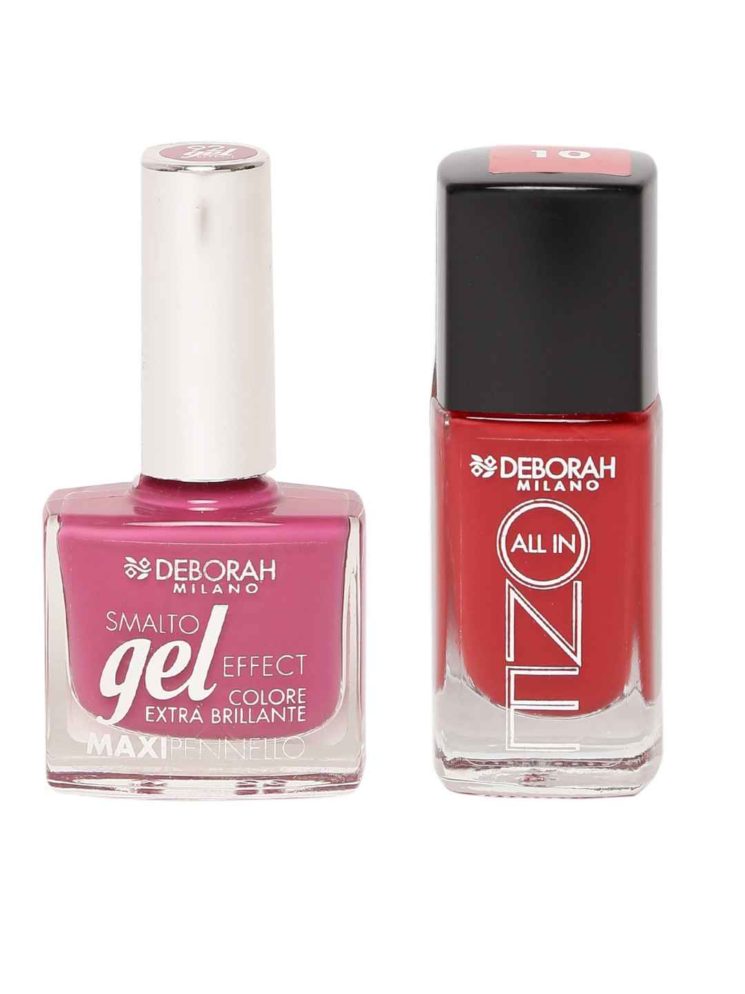 

Deborah Set of Classic Red & Maxipennello Sahari Pink Nail Polishes