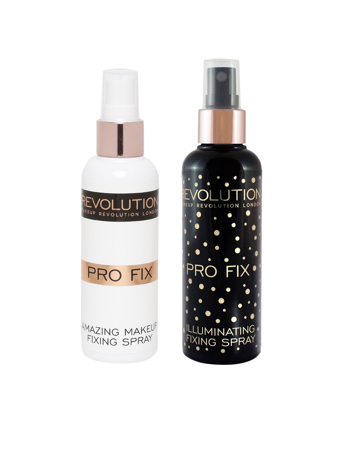 

Makeup Revolution London Set of 2 Fixing Sprays, Black
