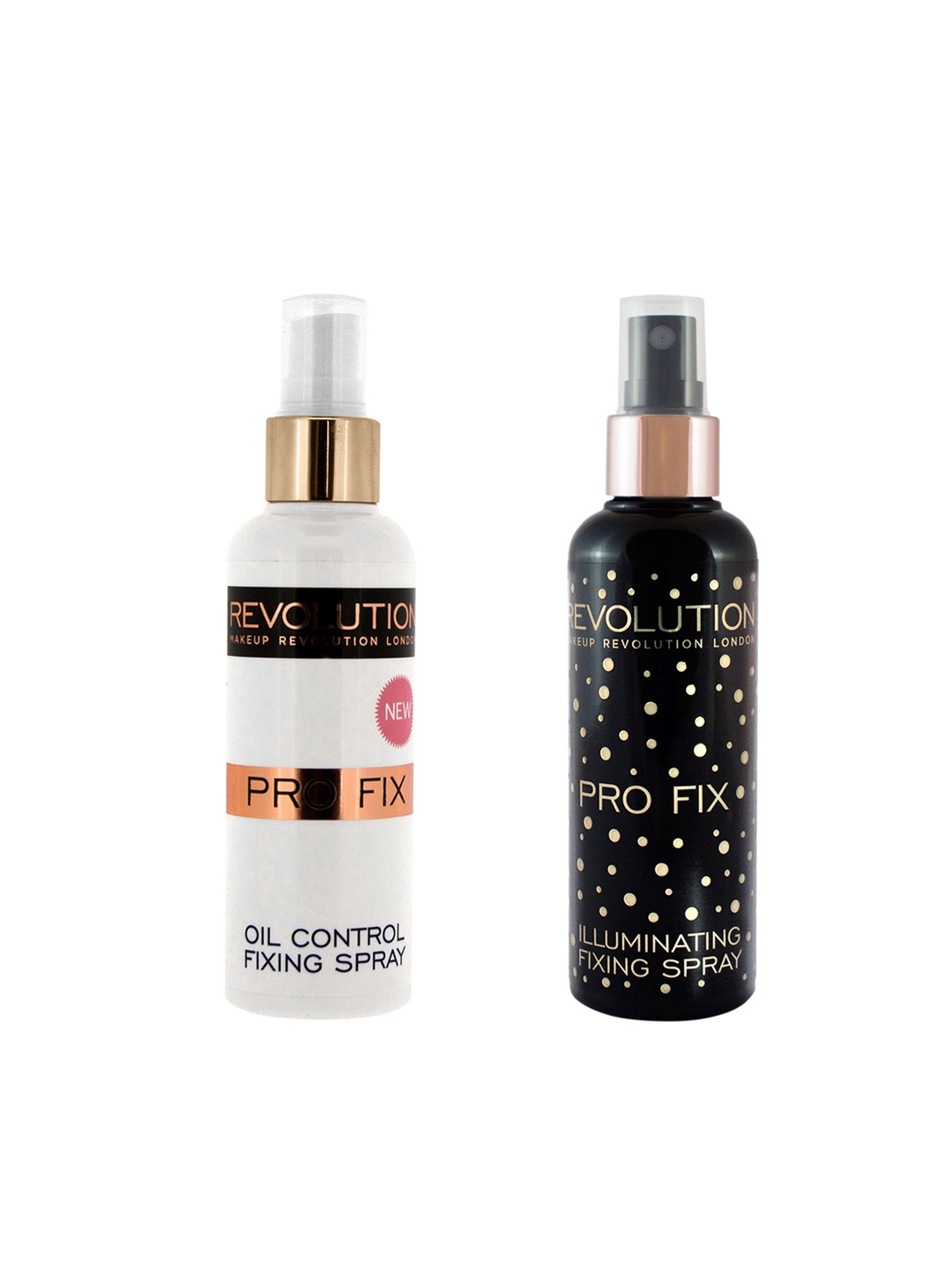 

Makeup Revolution London Set of 2 Fixing Sprays, Black