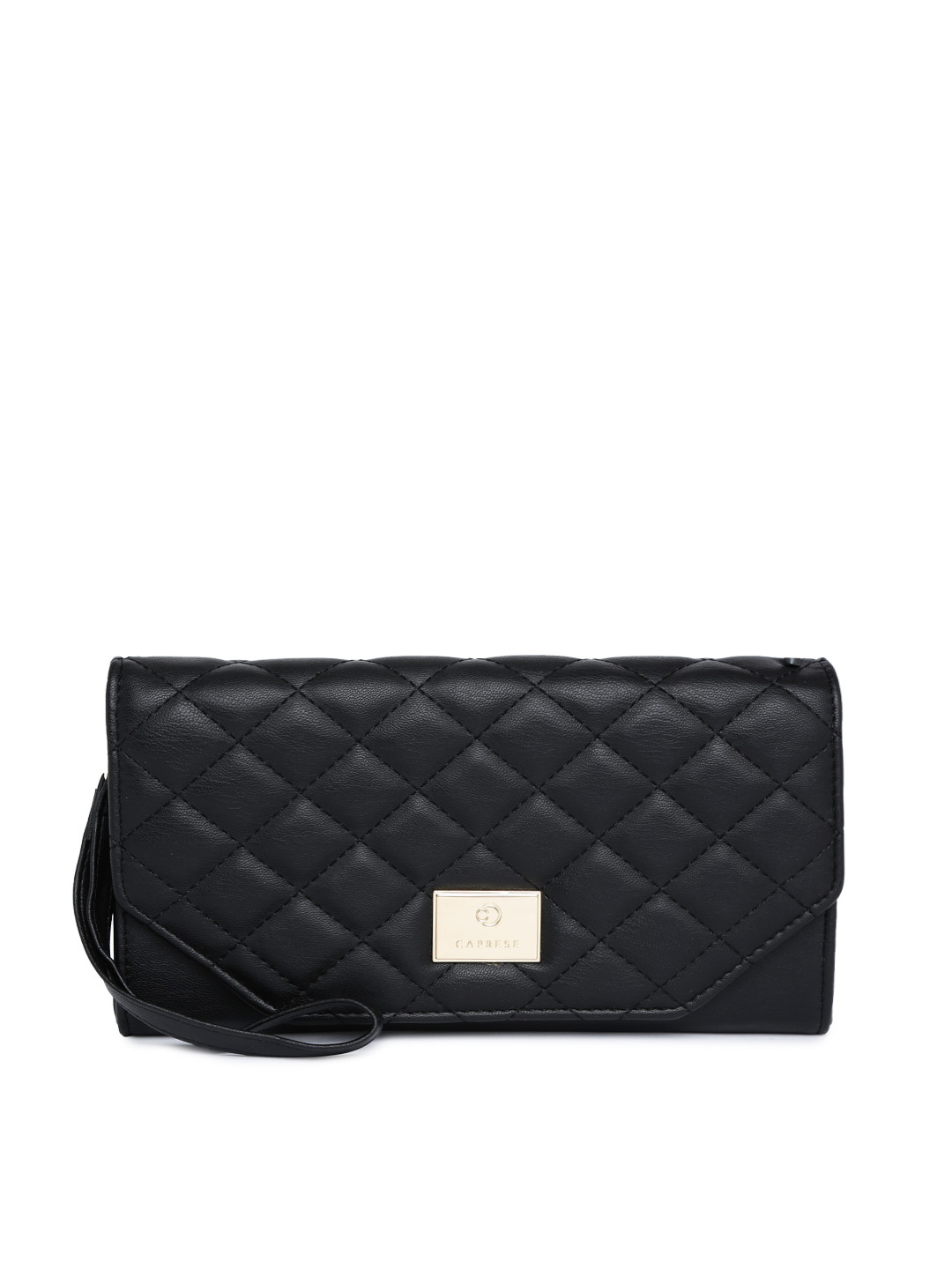 

Caprese Women Black Clutch Sling Bag
