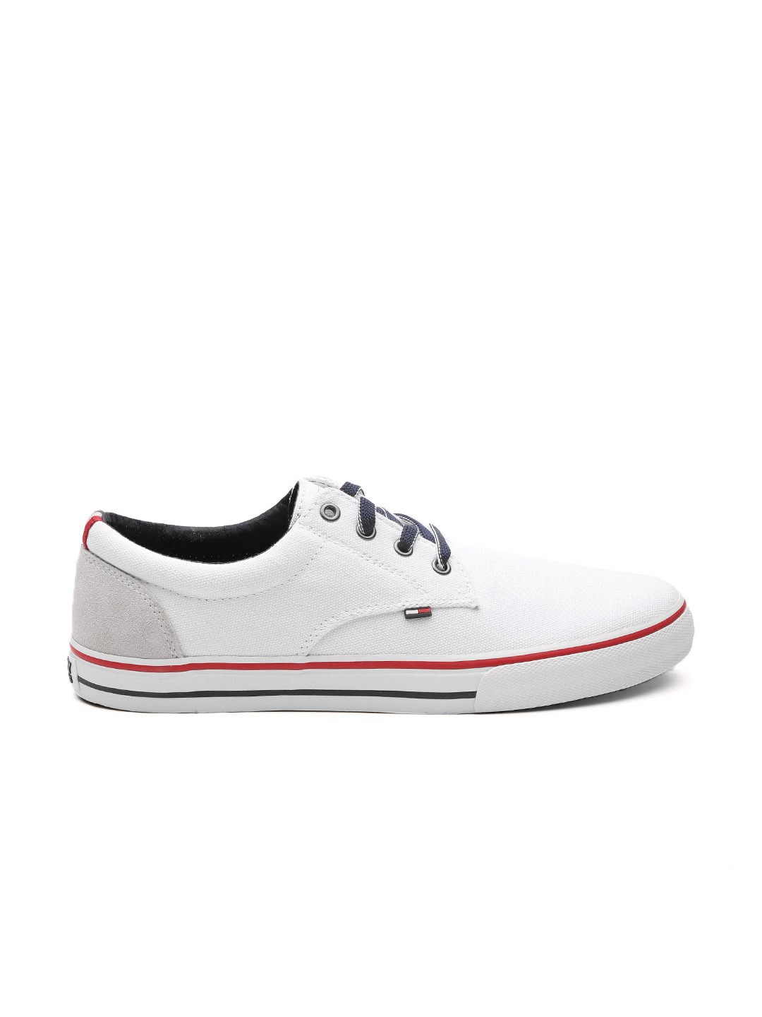 

Tommy Hilfiger Men White Solid Sneakers