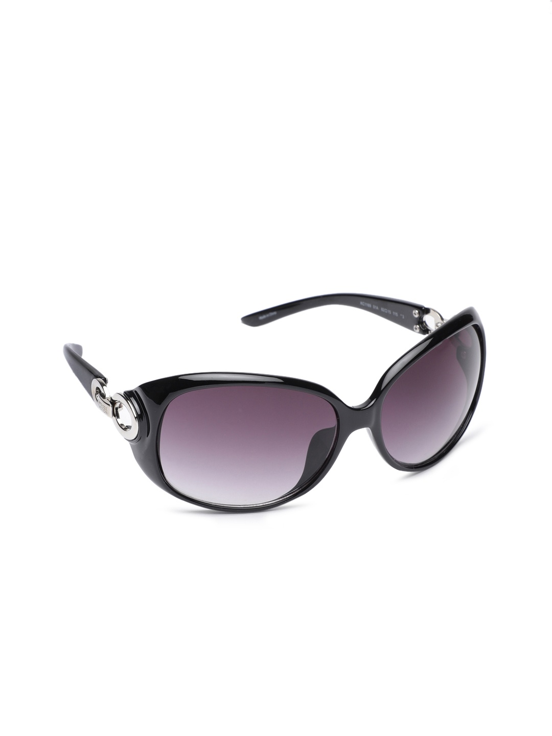 

Kenneth Cole Unisex Brown Rectangle Sunglasses KC1169 62 01A