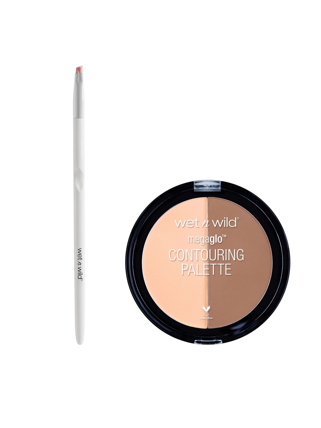 

Wet n Wild Set of Makeup Brush & Contouring Palette, Beige
