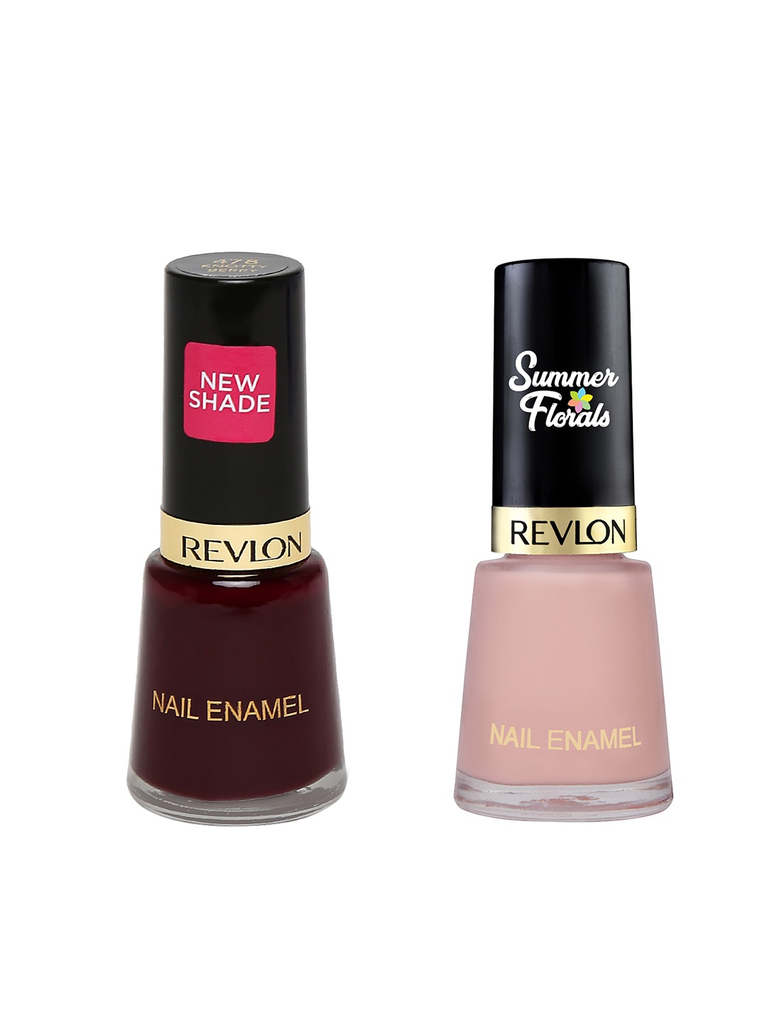 

Revlon Brides Glee Nail Enamel 477 & Summer Florals Wax Flower Nail Enamel 560 Set, Pink