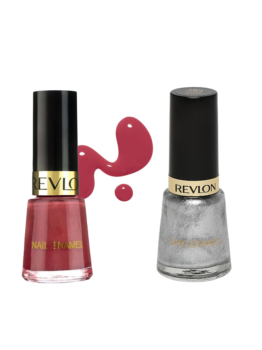 

Revlon Set of 2 Nail Enamels, Silver