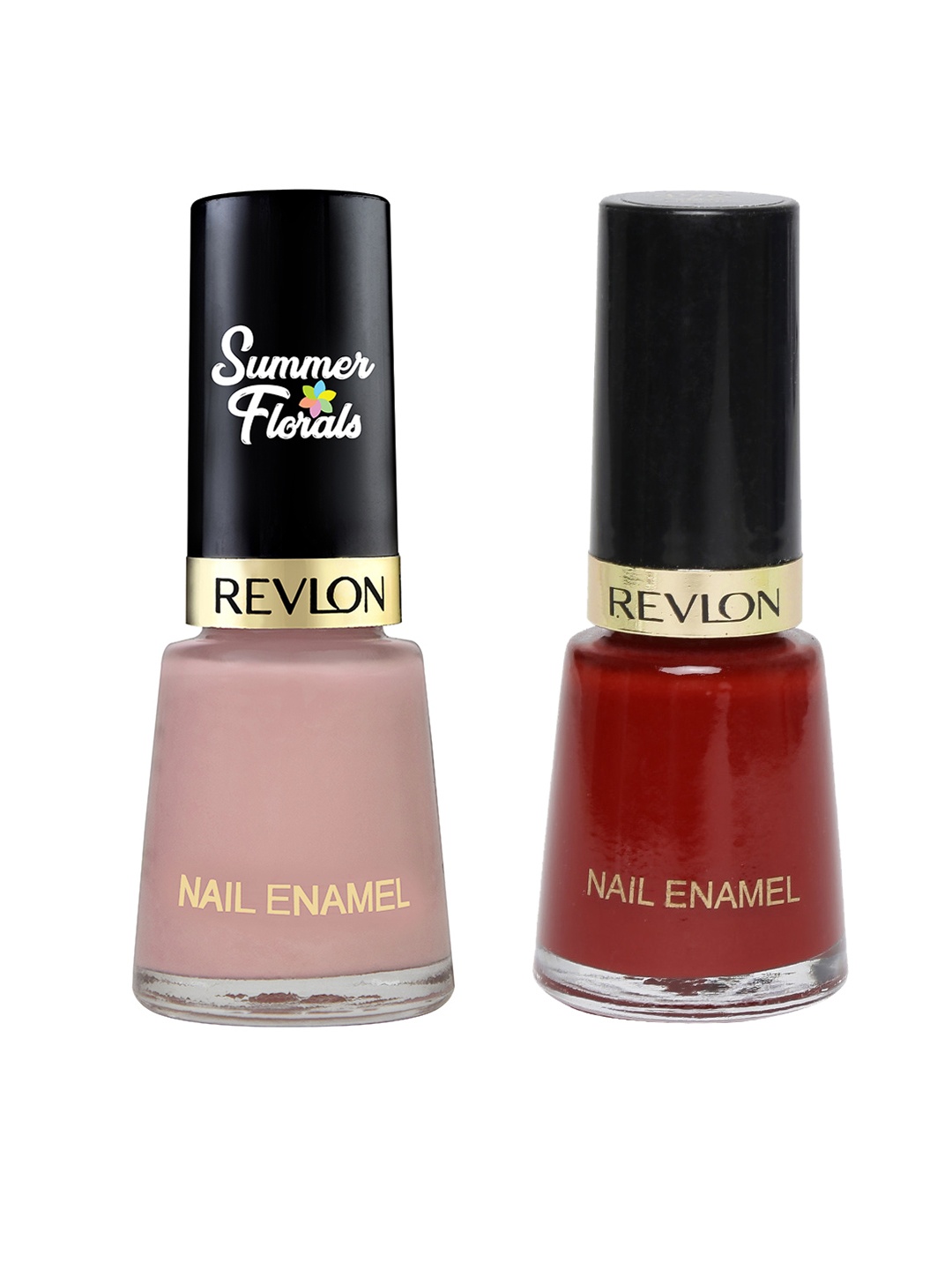 

Revlon Set of Red Fiesta & Summer Florals Wax Flower Nail Enamels, Pink