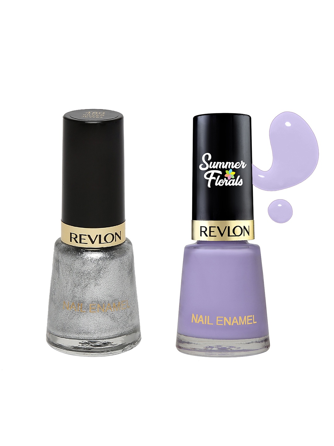 

Revlon Set of 2 Nail Polishes, Silver
