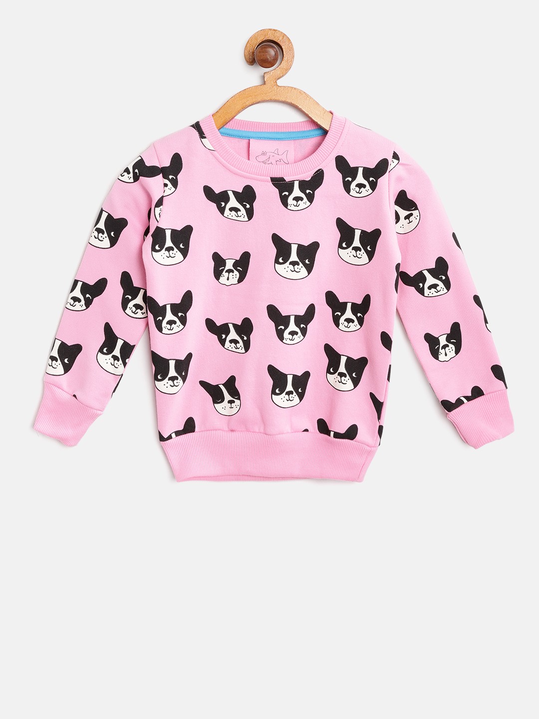 

Lazy Shark Girls Pink Printed Sweatshirt