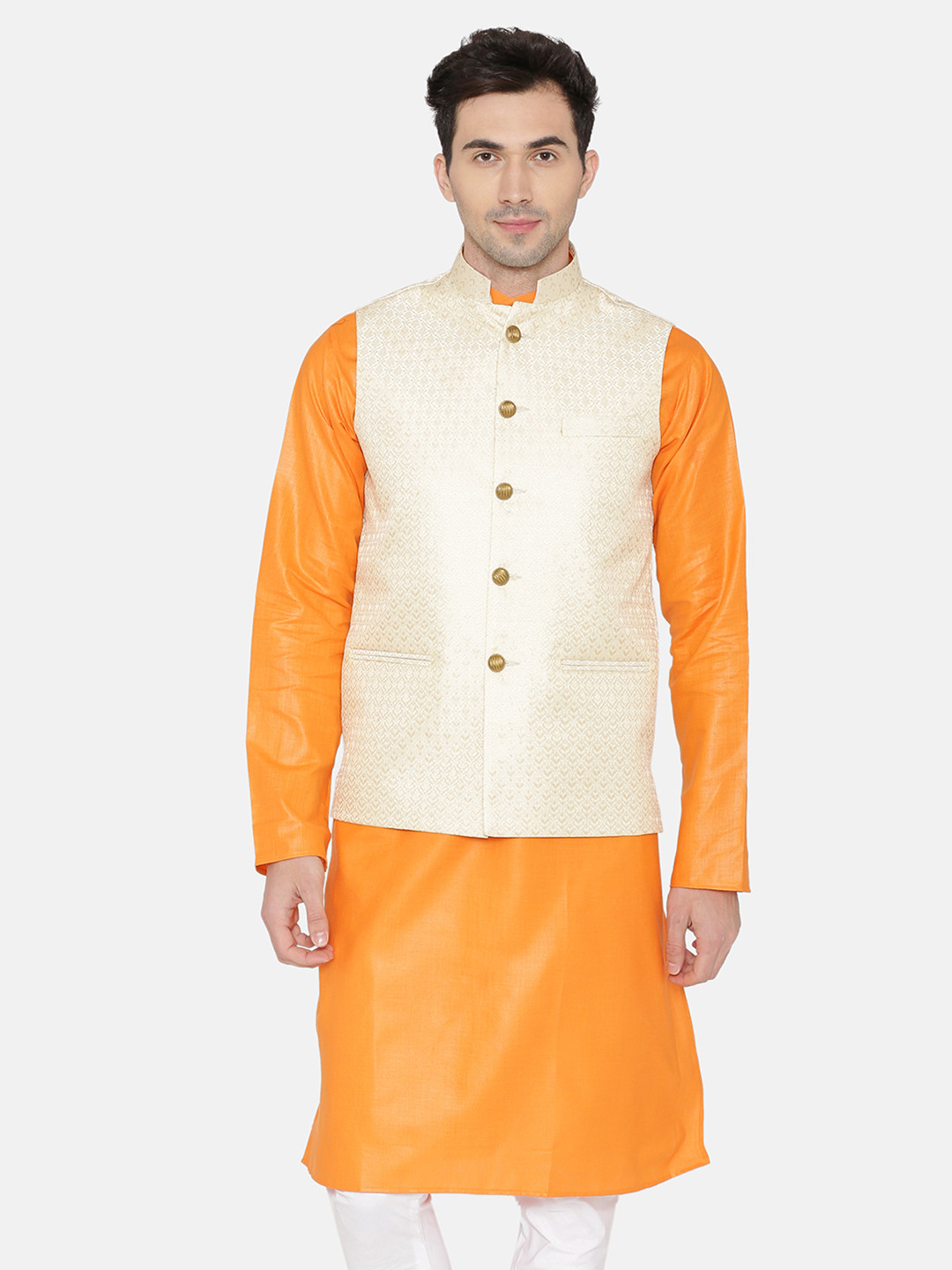 

Wintage Cream Coloured Nehru Jacket