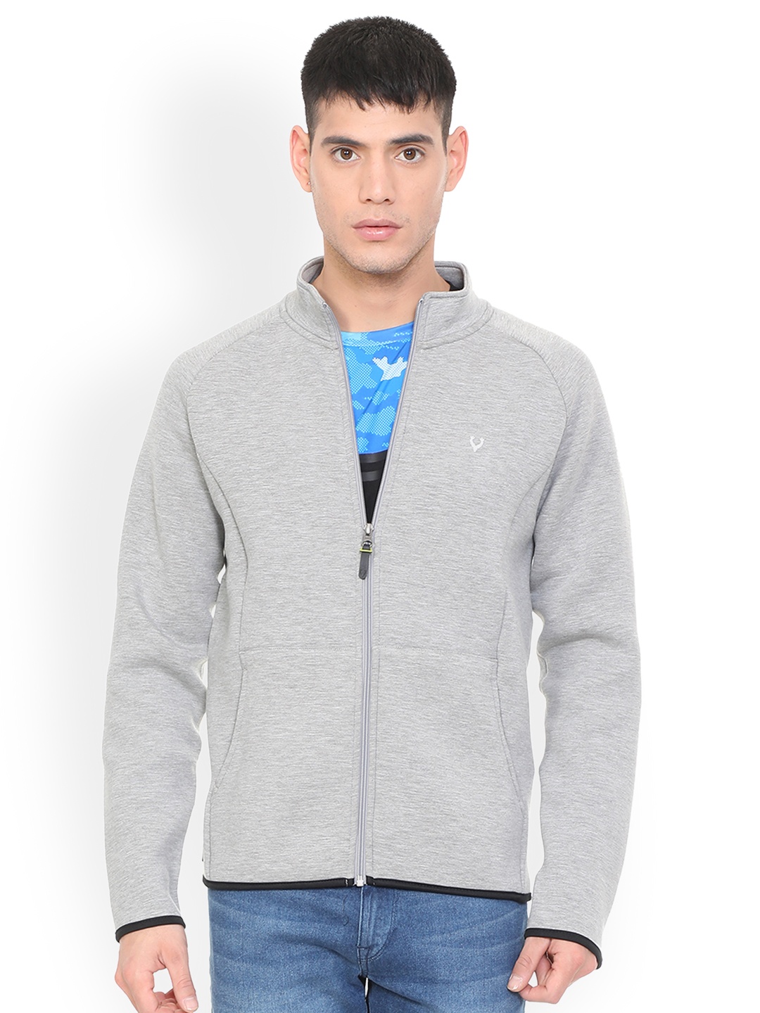 

Allen Solly Sport Men Grey Solid Sweatshirt