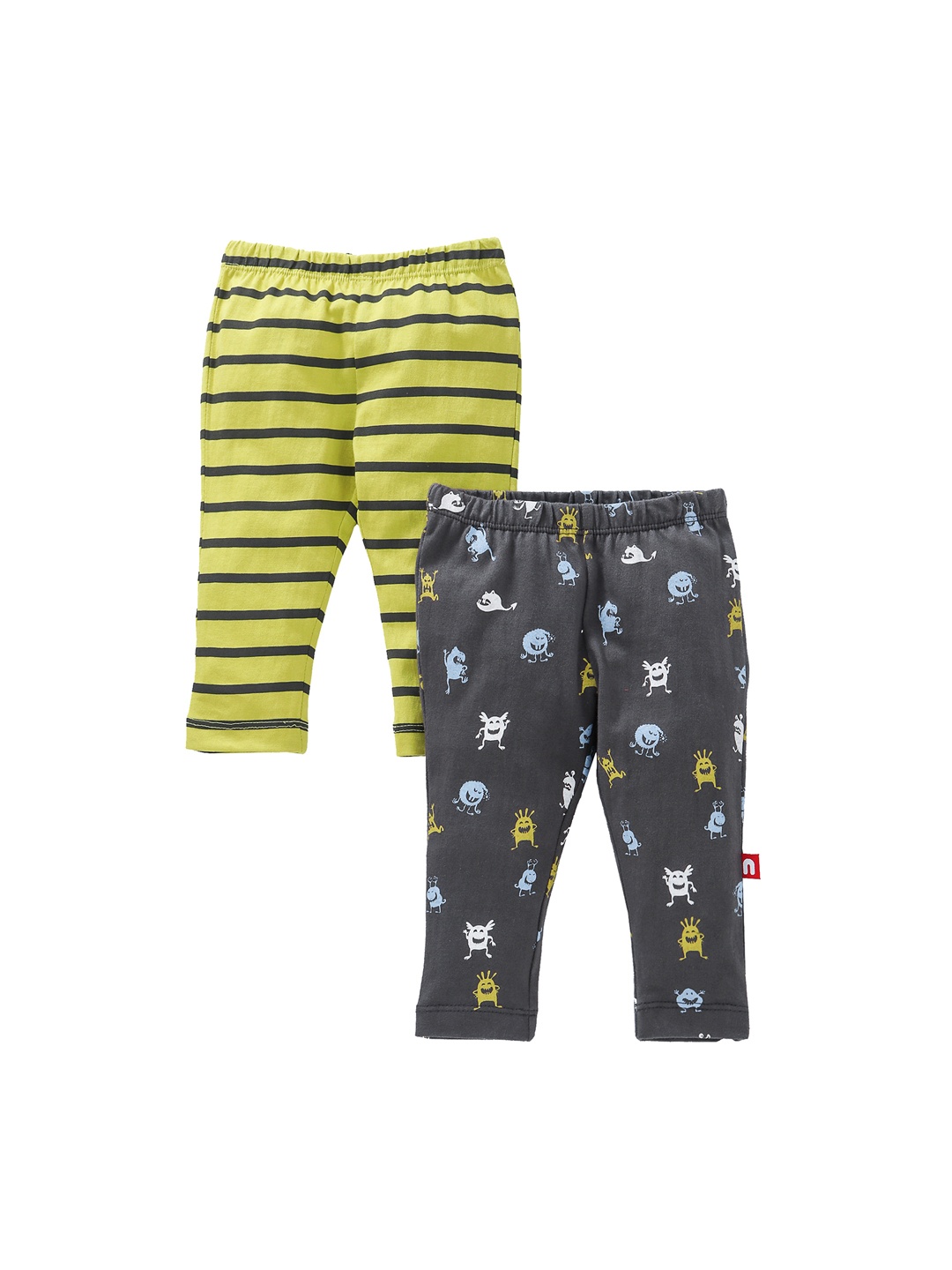 

Nino Bambino Girls Pack of 2 Printed Ankle-Length Leggings, Charcoal
