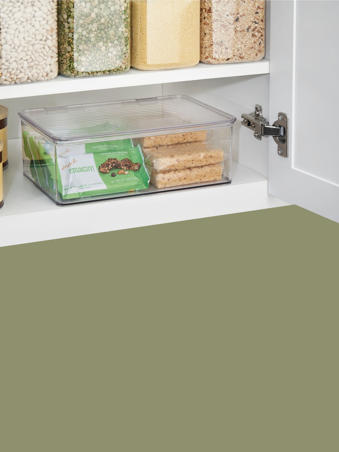 

INTERDESIGN Transparent Plastic Storage Organiser Box