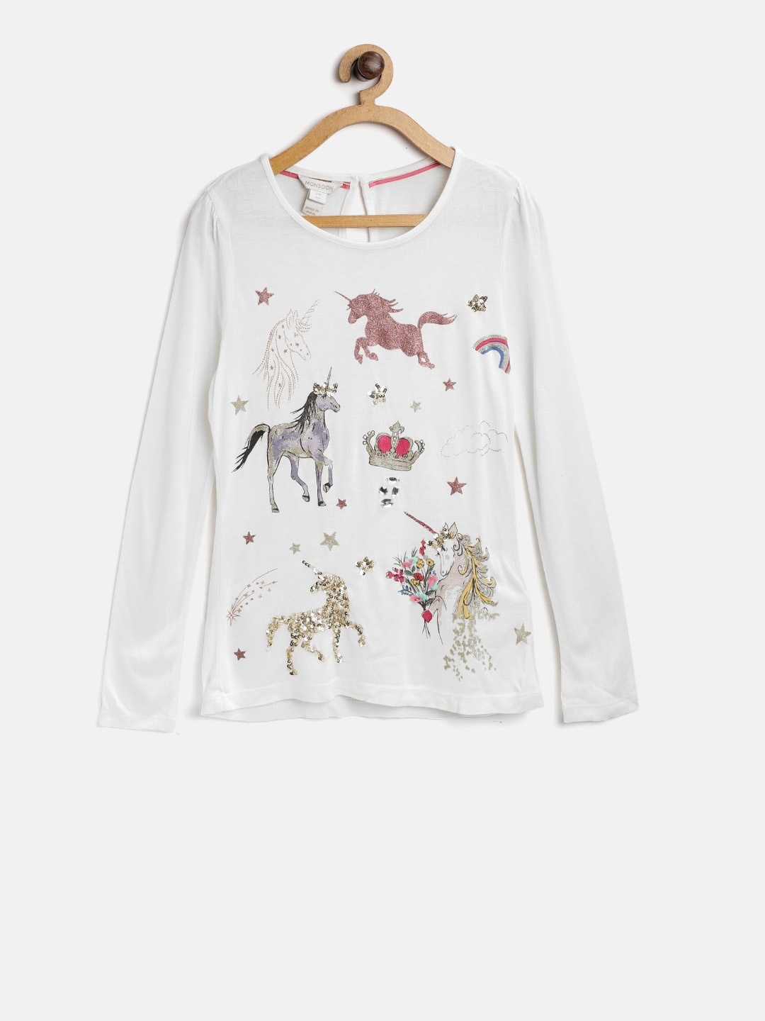 

MONSOON CHILDREN Girls White Printed Top