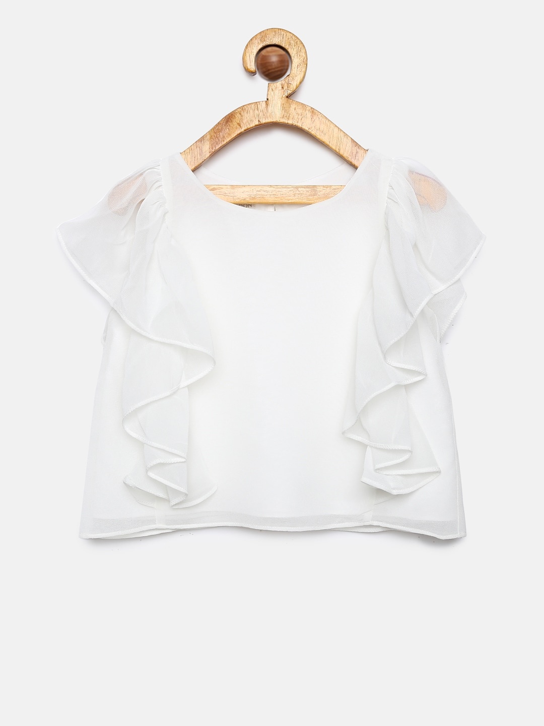 

MONSOON CHILDREN Girls White Solid Top