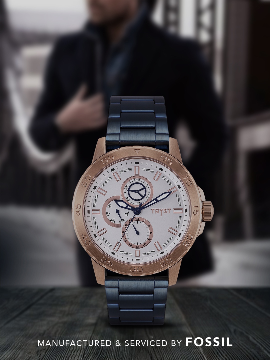 

TRYST Manufactured & Serviced by Fossil Men White Watch