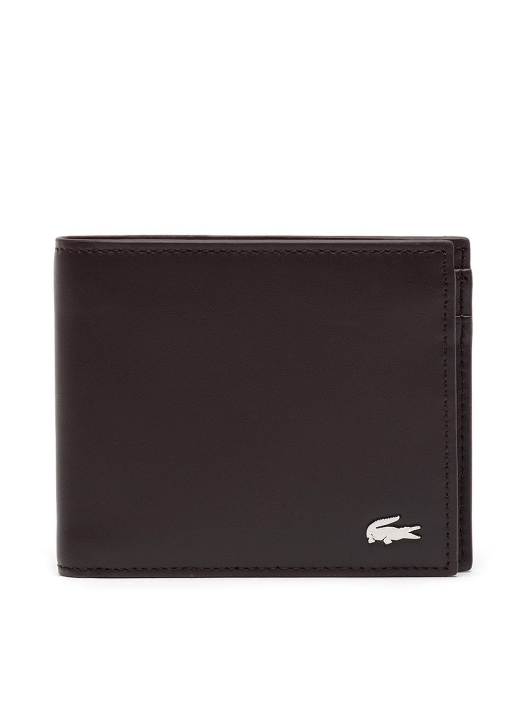 

Lacoste Men Brown Solid Two Fold Leather Wallet