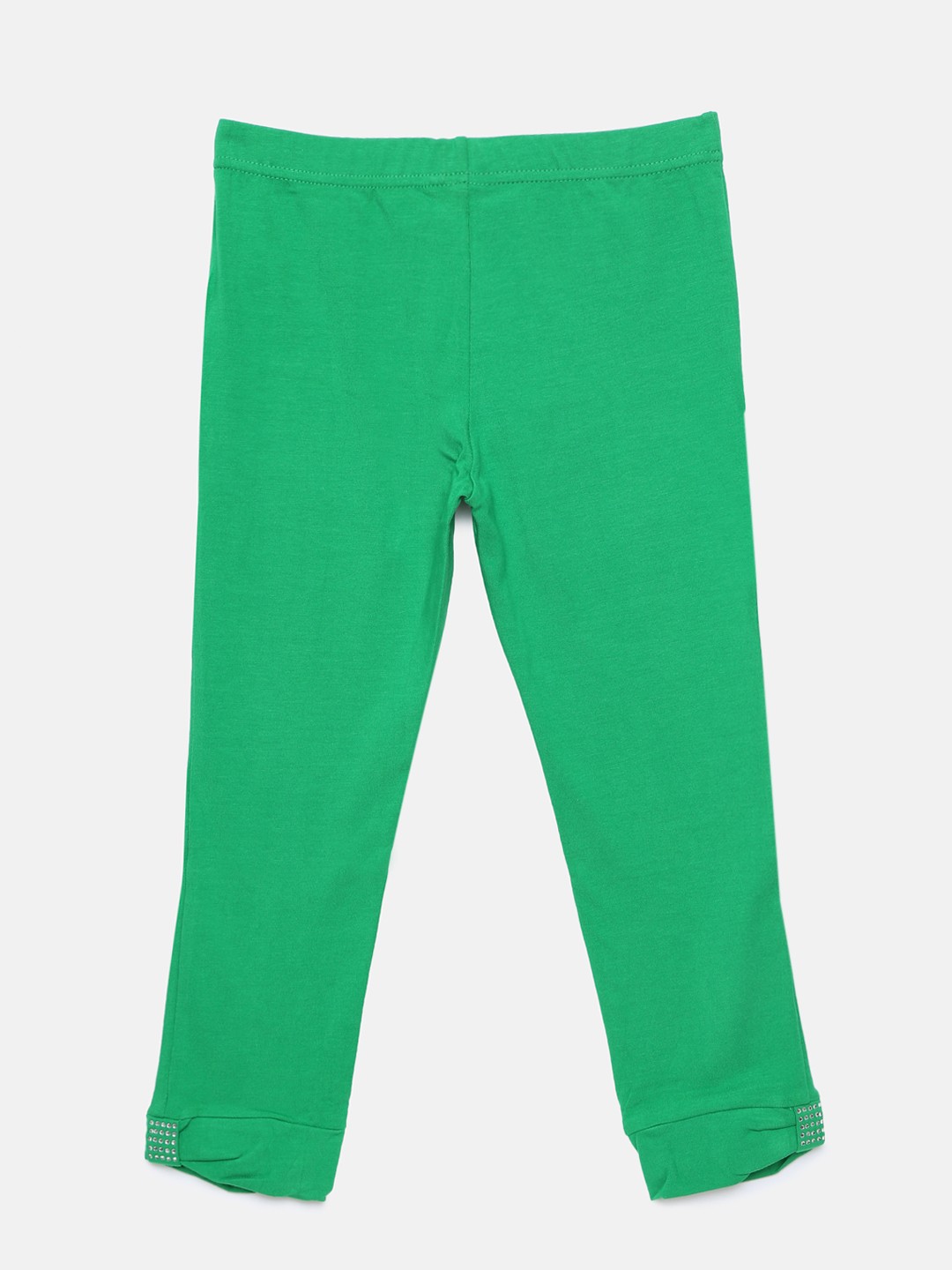 

Peppermint Girls Green Solid 3/4th Length Leggings, Fluorescent green