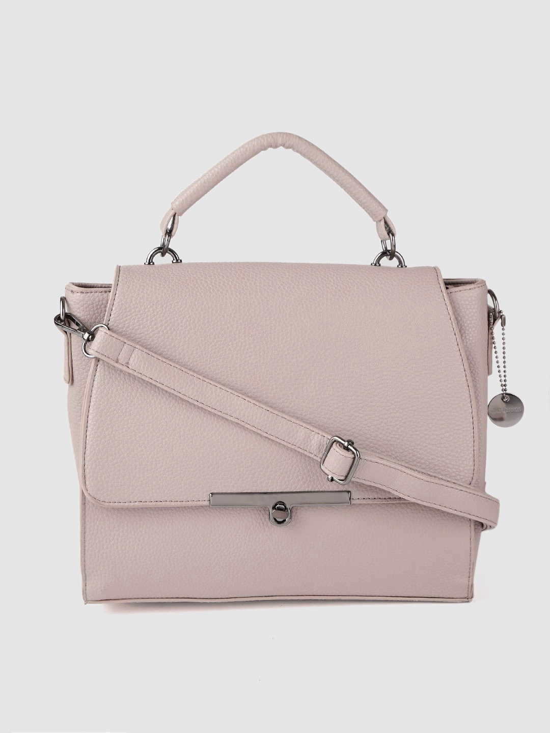 

Lino Perros Beige Solid Satchel