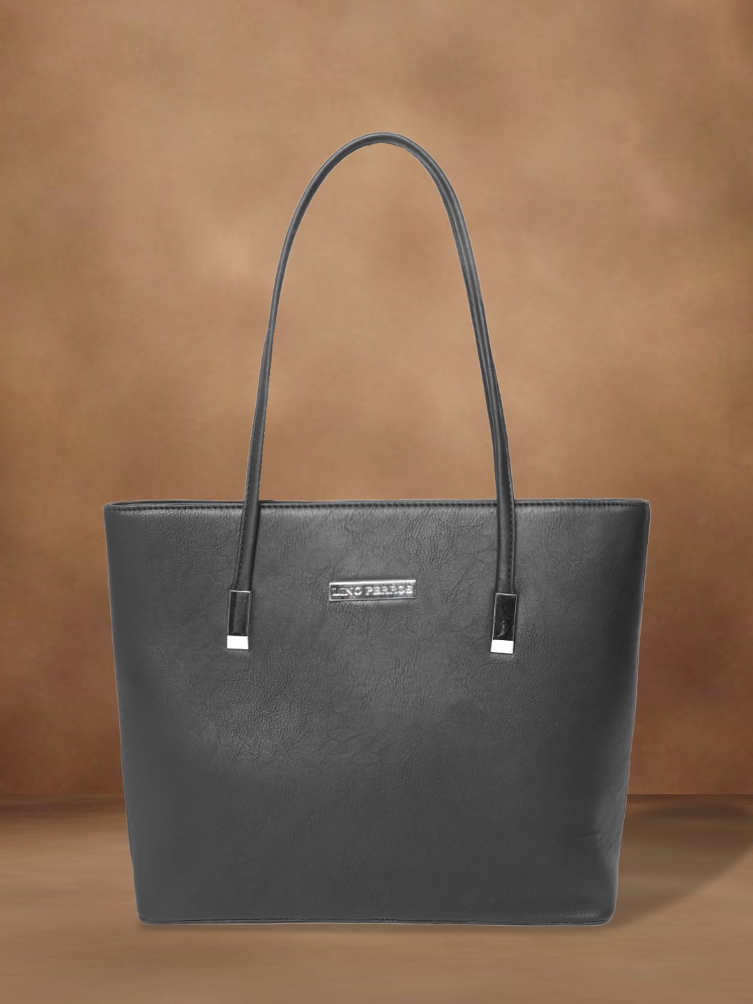 

Lino Perros Black Solid Shoulder Bag
