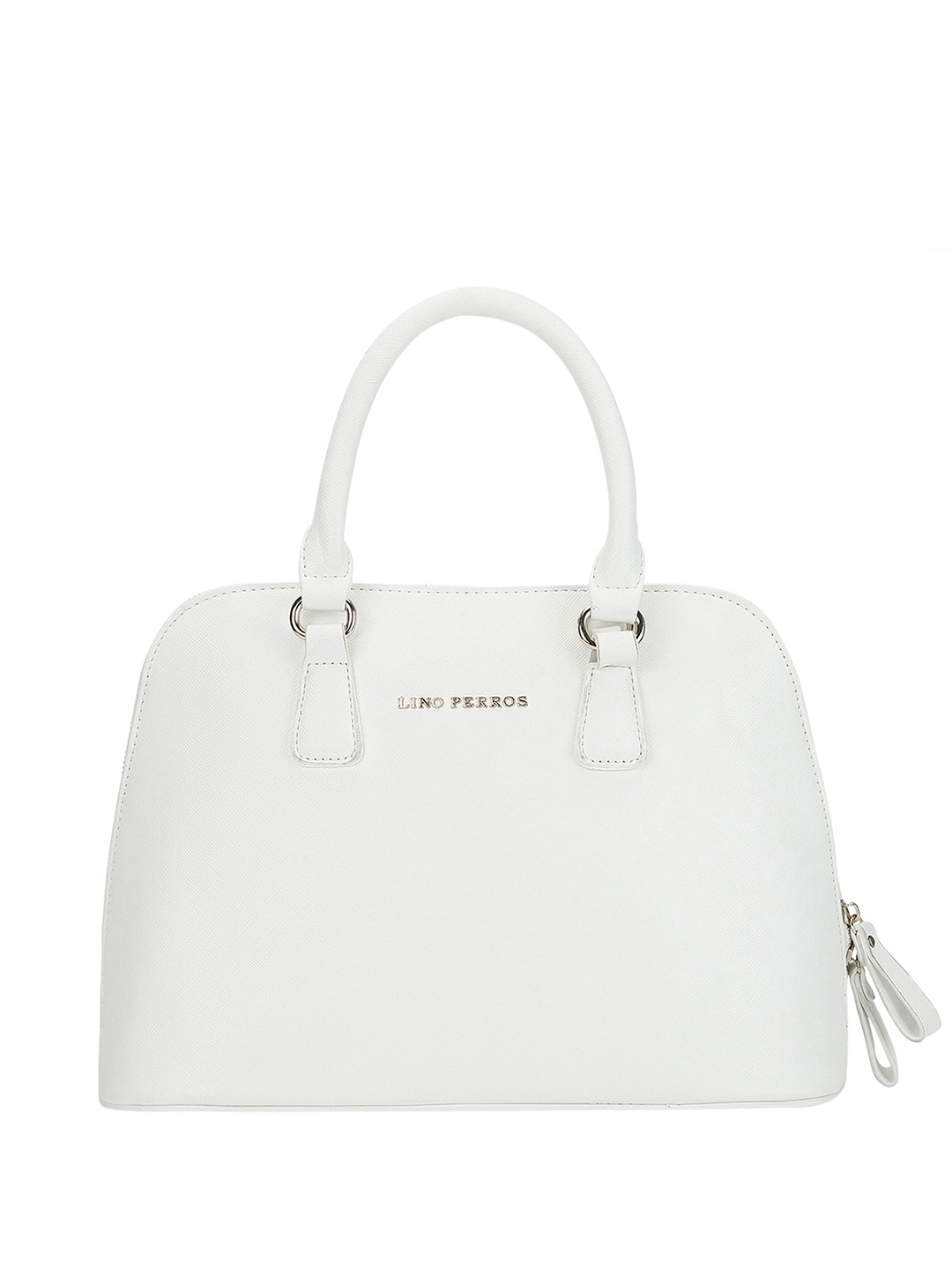 

Lino Perros Off-White Solid Handheld Bag