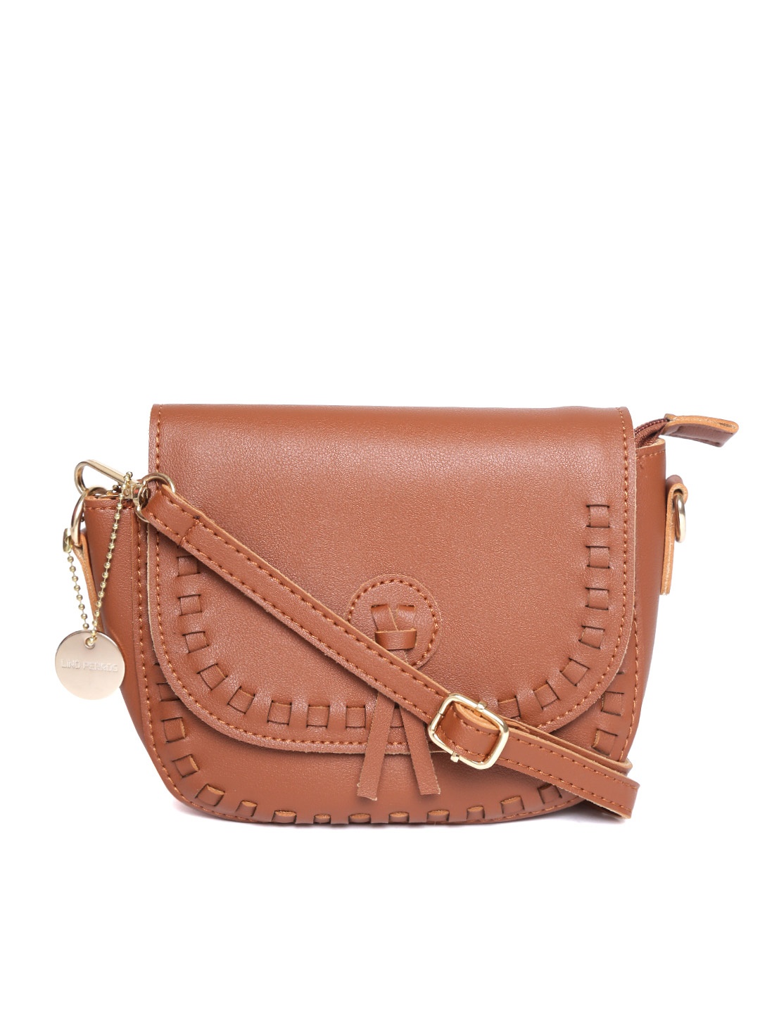 

Lino Perros Brown Solid Sling Bag