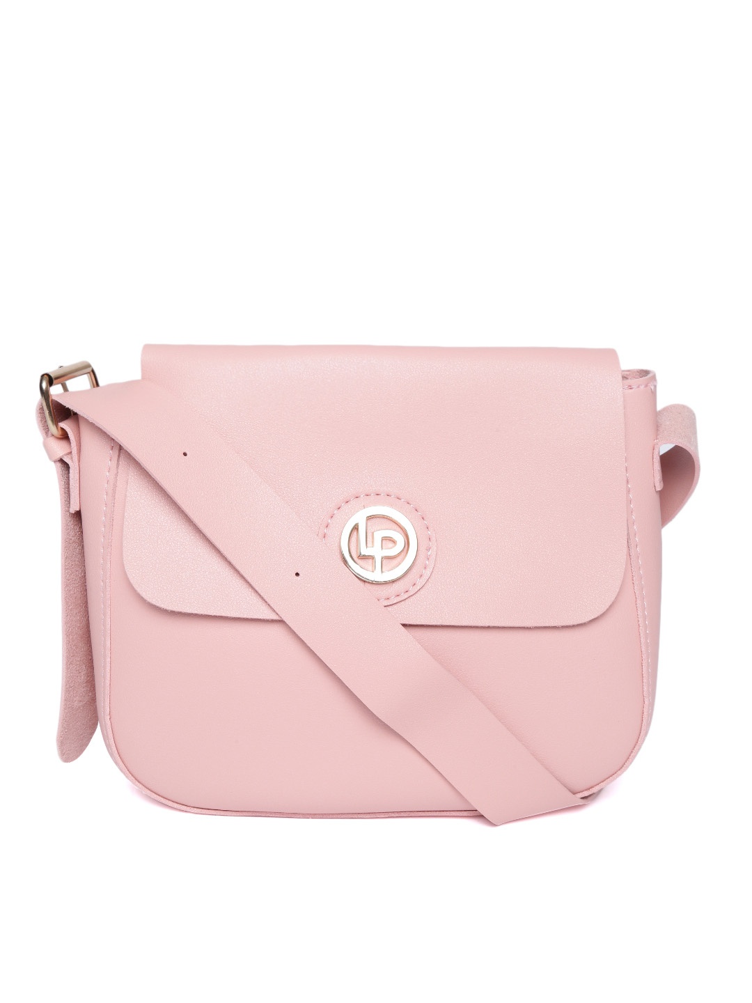 

Lino Perros Pink Solid Sling Bag