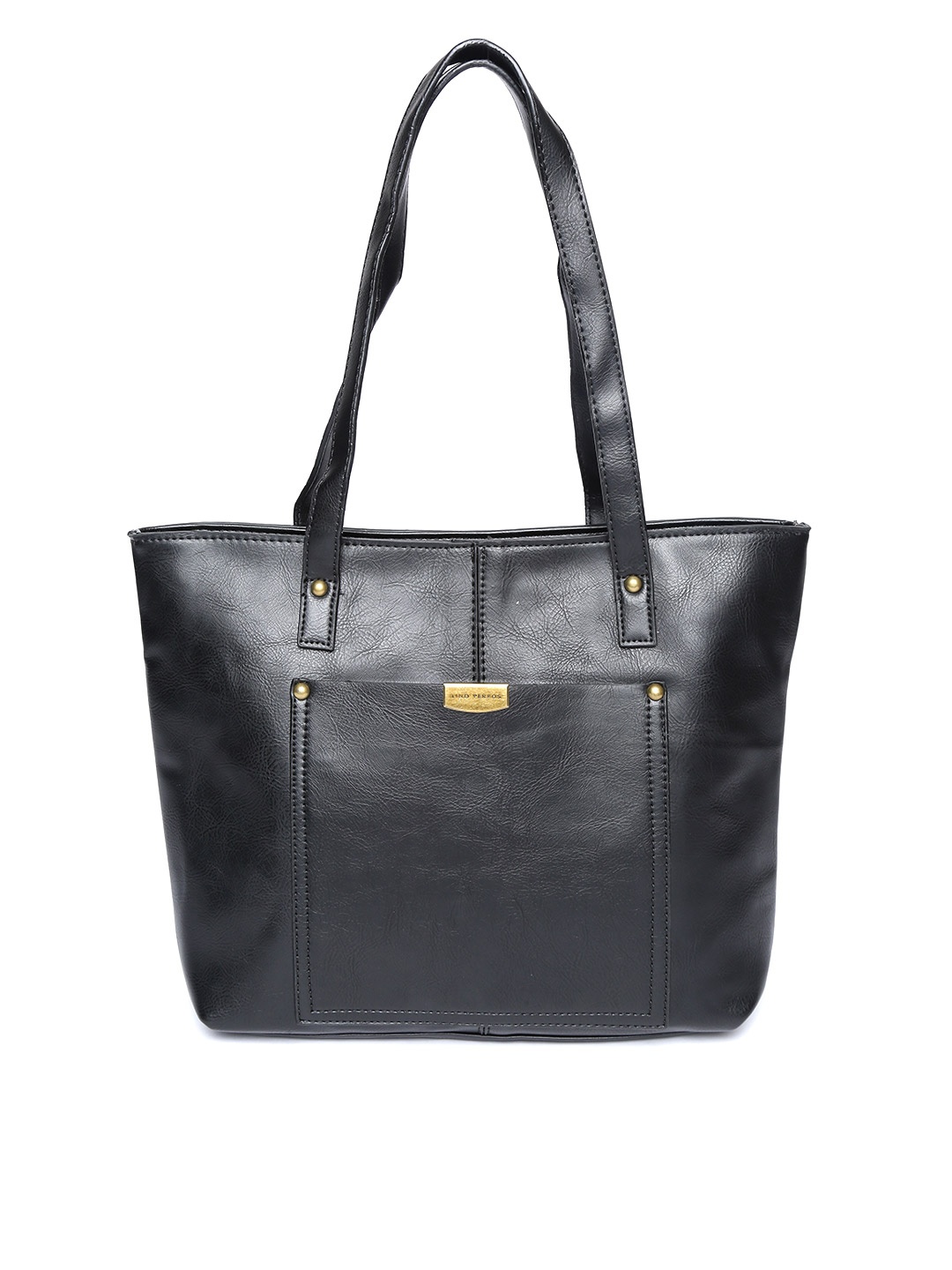 

Lino Perros Black Solid Shoulder Bag