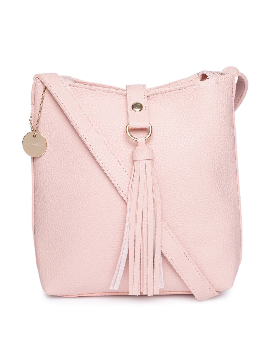 

Lino Perros Pink Solid Sling Bag