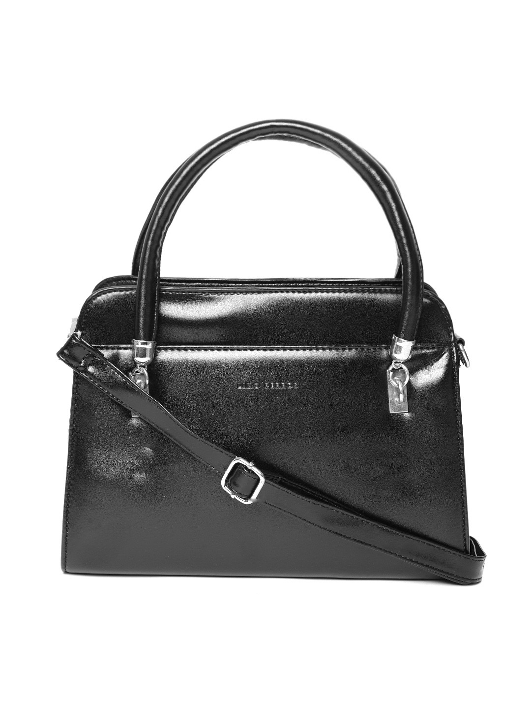 

Lino Perros Black Solid Handheld Bag