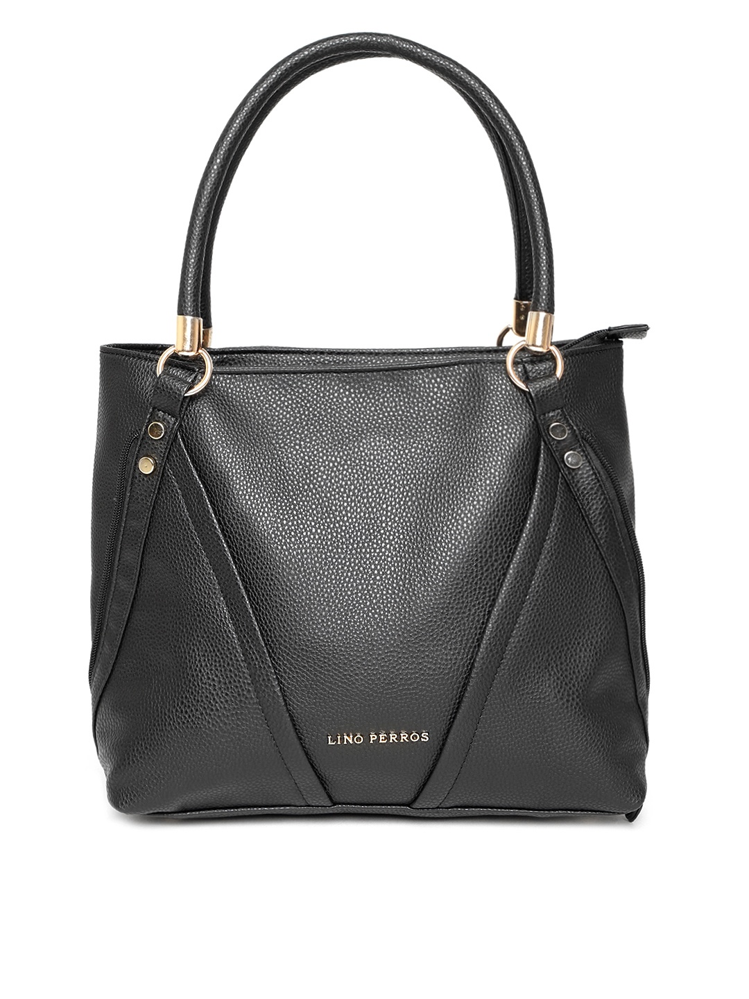 

Lino Perros Black Solid Shoulder Bag