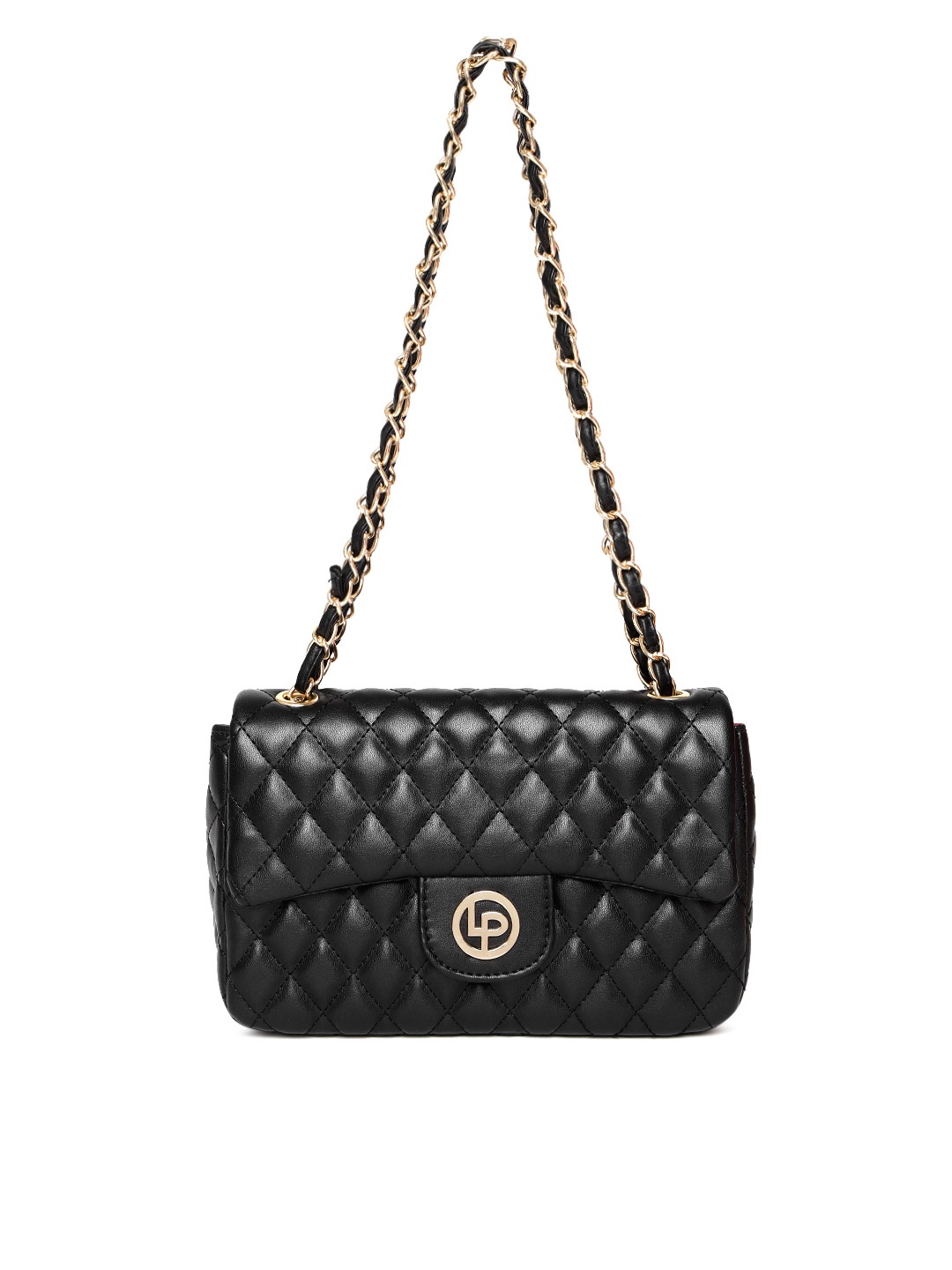 

Lino Perros Black Quilted Shoulder Bag