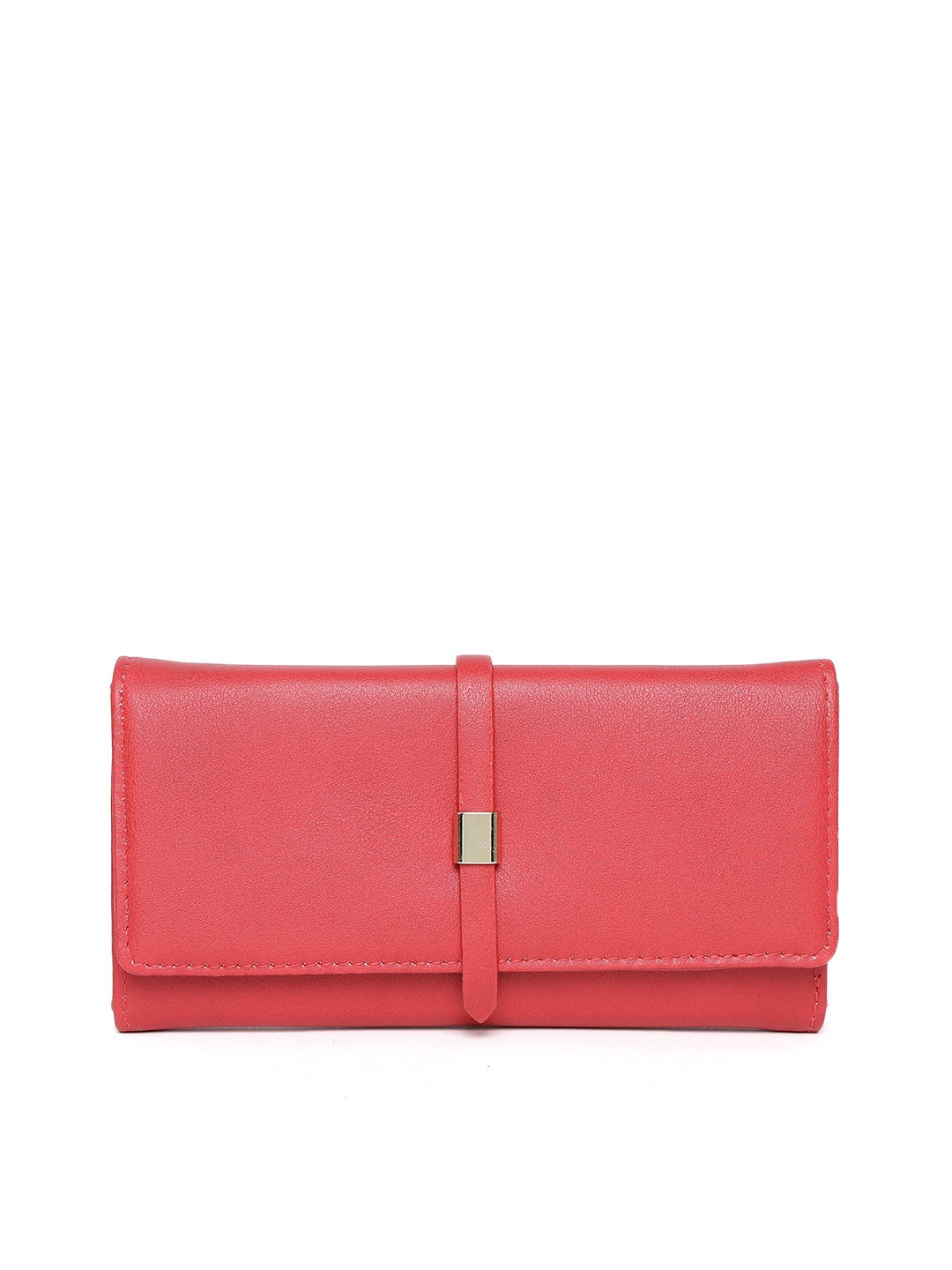 

Lino Perros Women Red Solid Three Fold Wallet