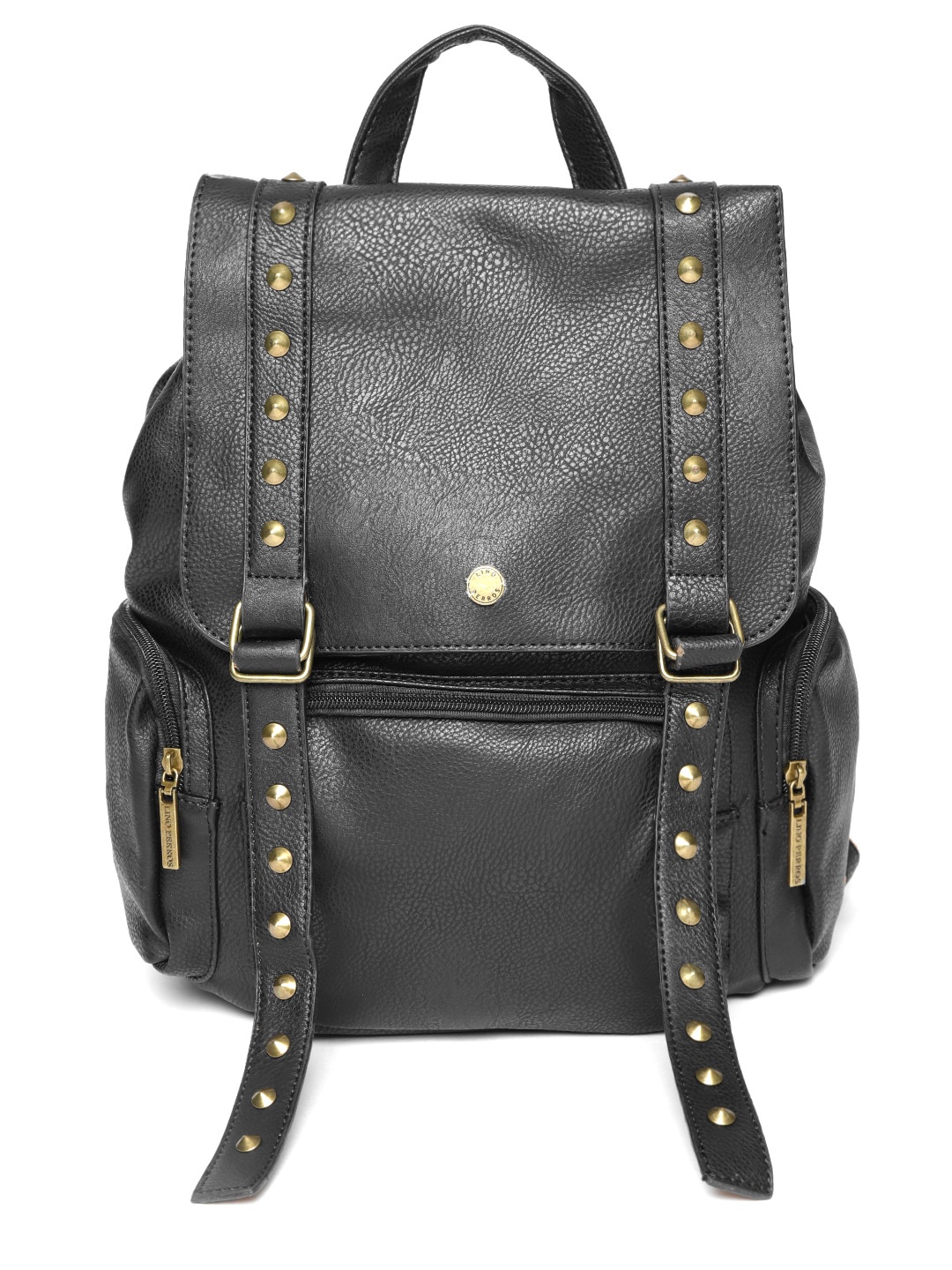 

Lino Perros Women Black Solid Backpack