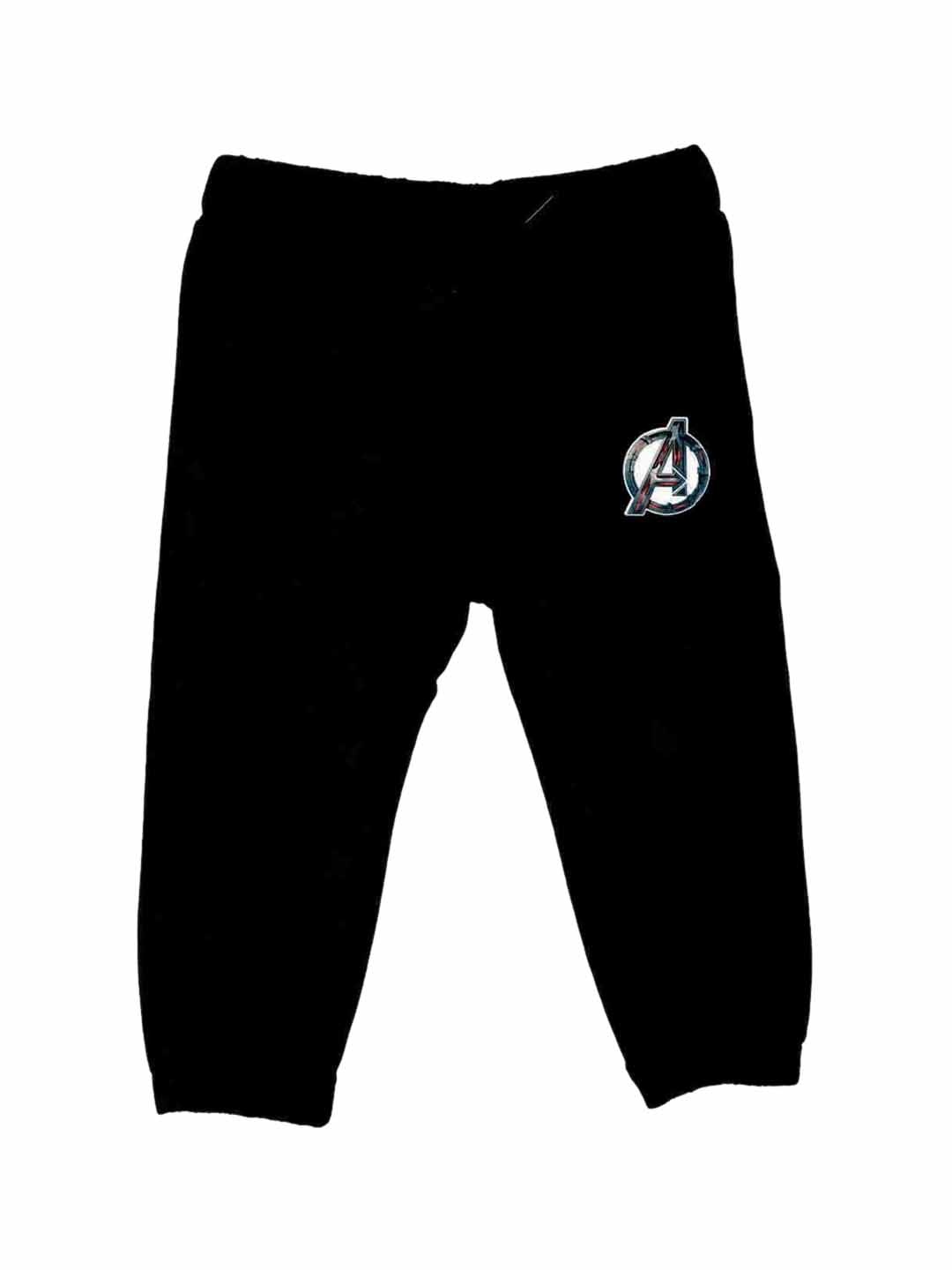 

Marvel by Wear Your Mind Unisex Black Solid Stright-Fit Joggers