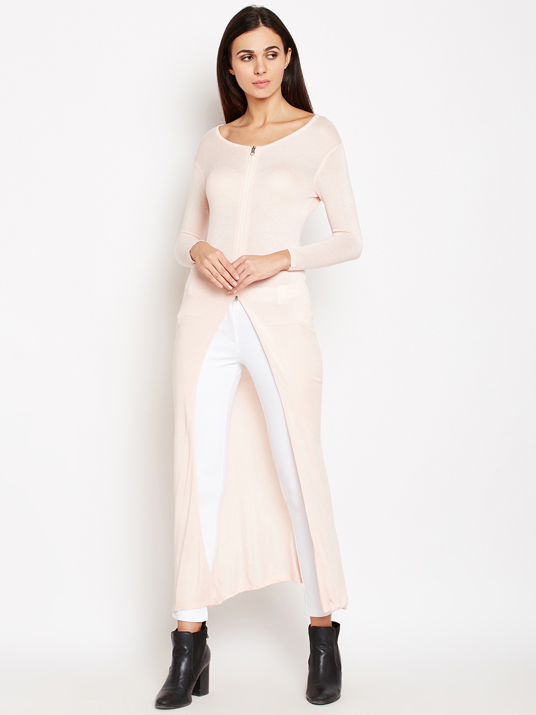 

Taanz Women Pink Solid A-Line Dress