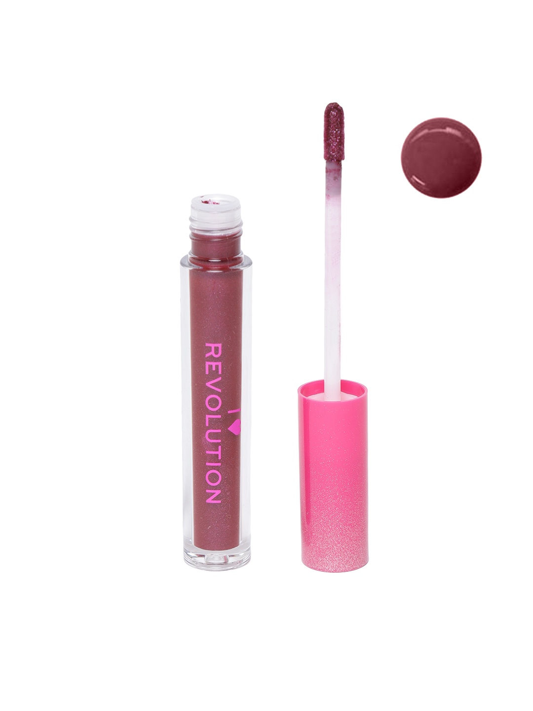 

Makeup Revolution London Stellar I Heart Revolution Flare Lipstick 2.2 g, Maroon