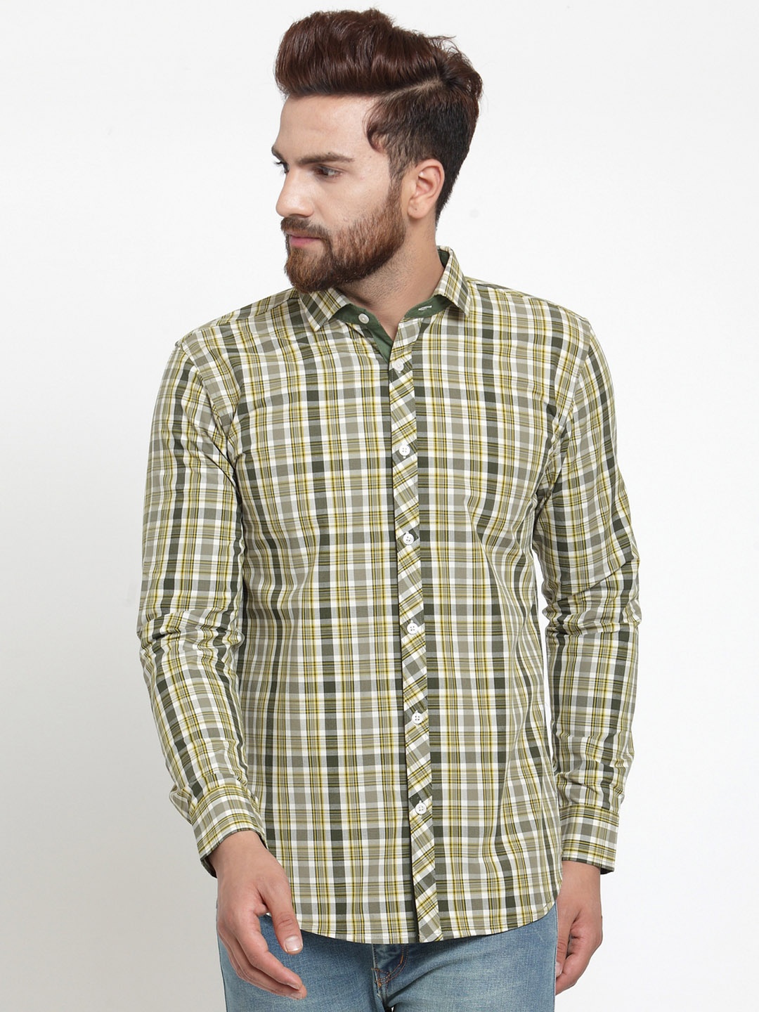 

Purple State Men Multicoloured Slim Fit Checked Casual Shirt, Multi
