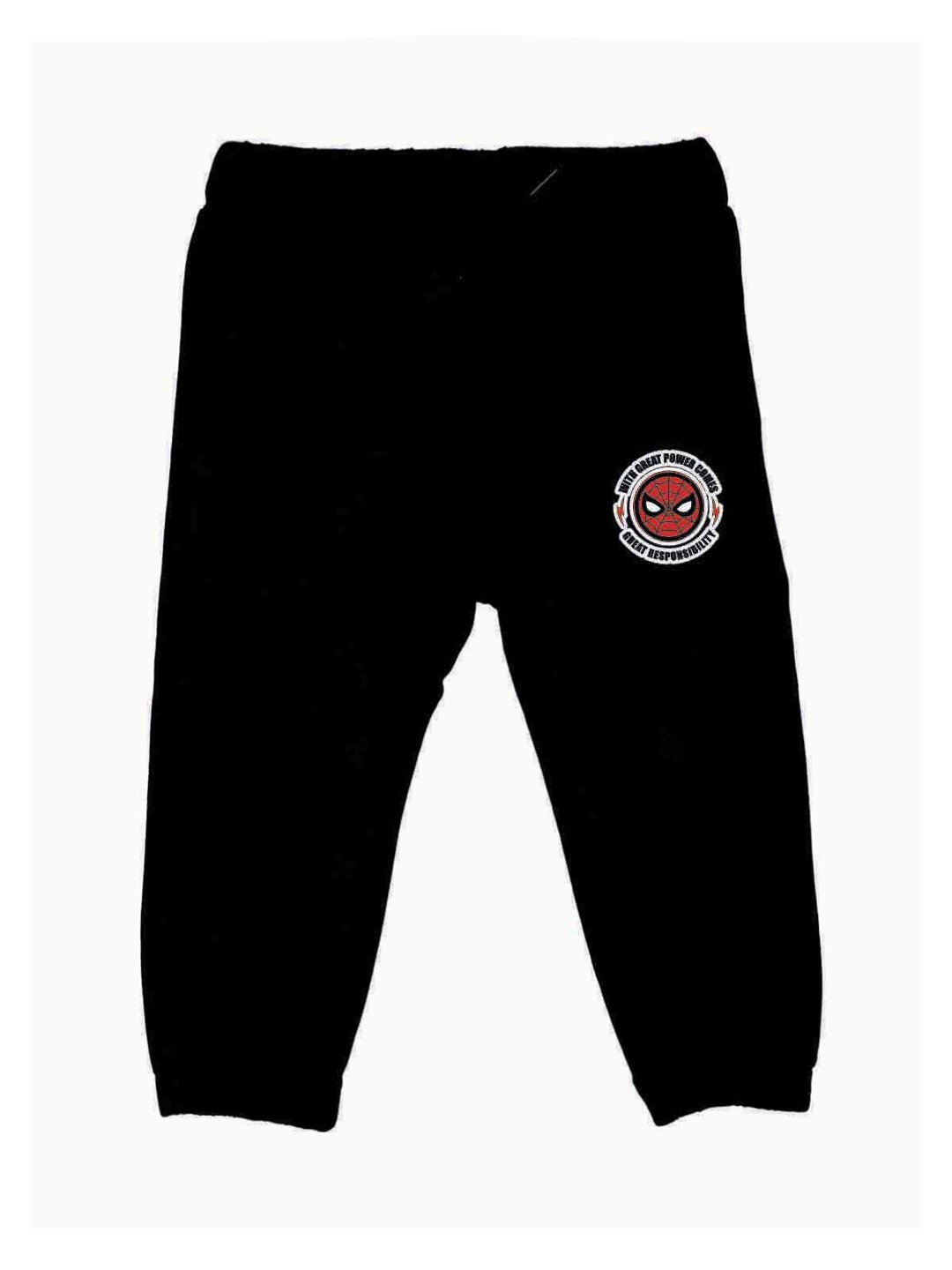 

Marvel by Wear Your Mind Kids Black Solid Straight-Fit Joggers