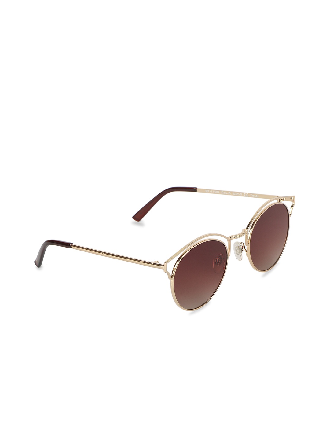 

Daniel Klein Women Oval Polarised Lens Sunglasses DK4193, Bronze