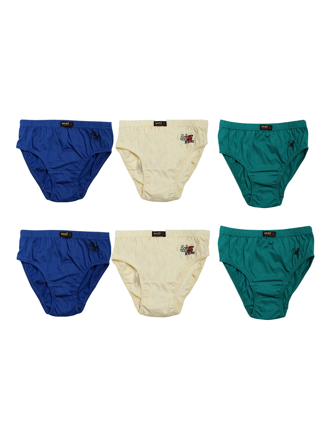 

Dollar Boys Assorted Pack Of 6 Briefs MKKB-001-PO6-2