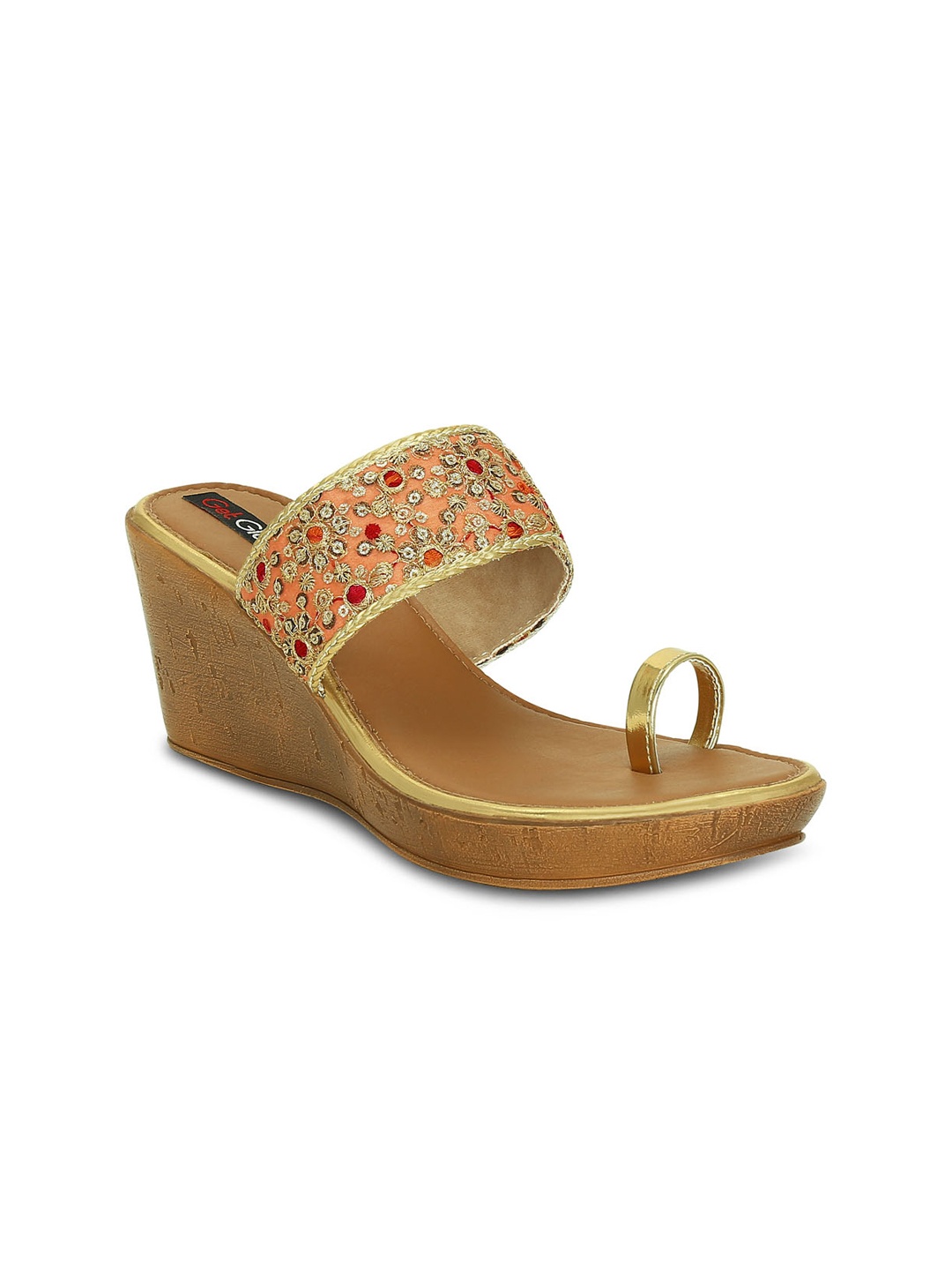 

Get Glamr Women Pink Embellished Heels