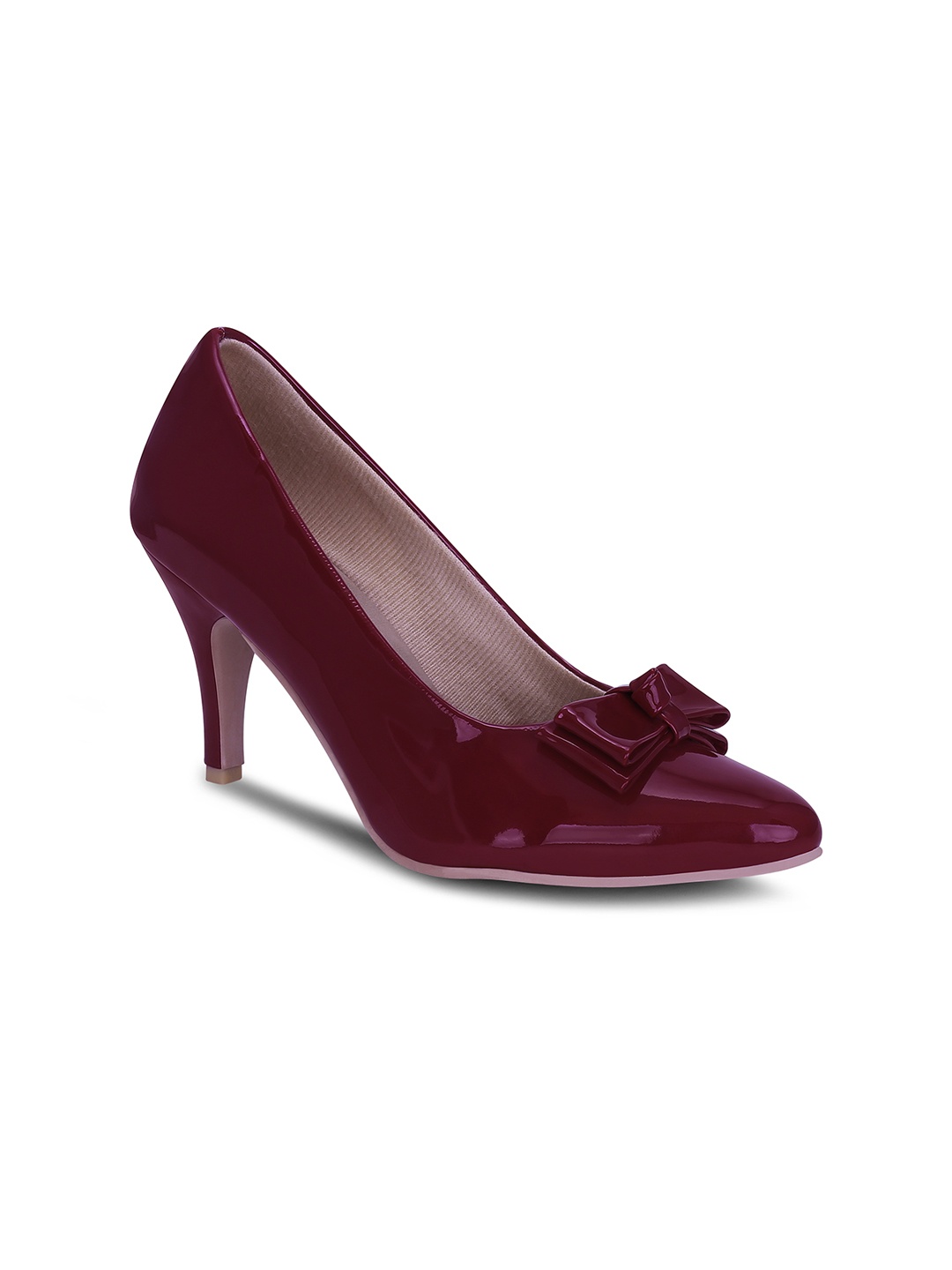 

Get Glamr Women Maroon Solid Pumps