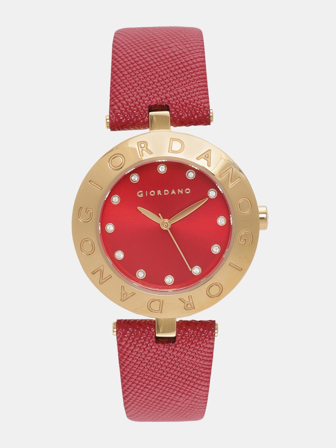 

GIORDANO Women Red Analogue Watch 2754-04
