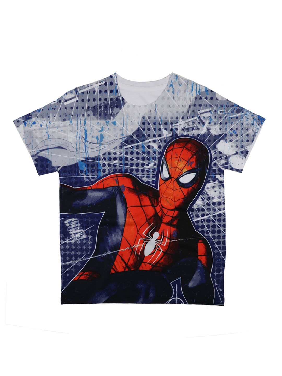

Marvel by Wear Your Mind Boys Blue Printed Round Neck T-shirt