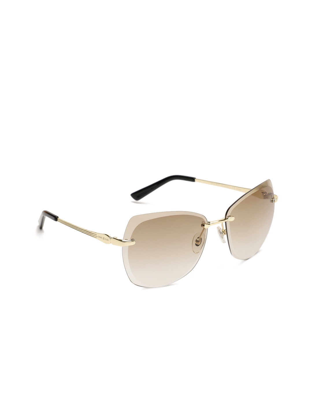 

Daniel Klein Women Butterfly Sunglasses DK4189P-C2, Brown
