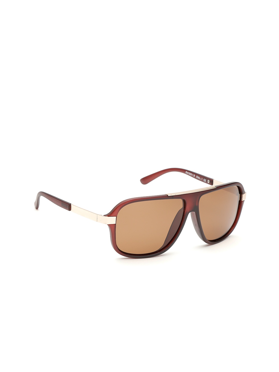 

Daniel Klein Men Rectangle Sunglasses DK3012-C1_OR, Brown