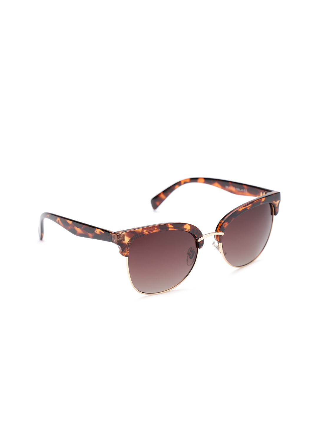 

Daniel Klein Women Polarised Browline Sunglasses Dk4113-C4_OR, Brown