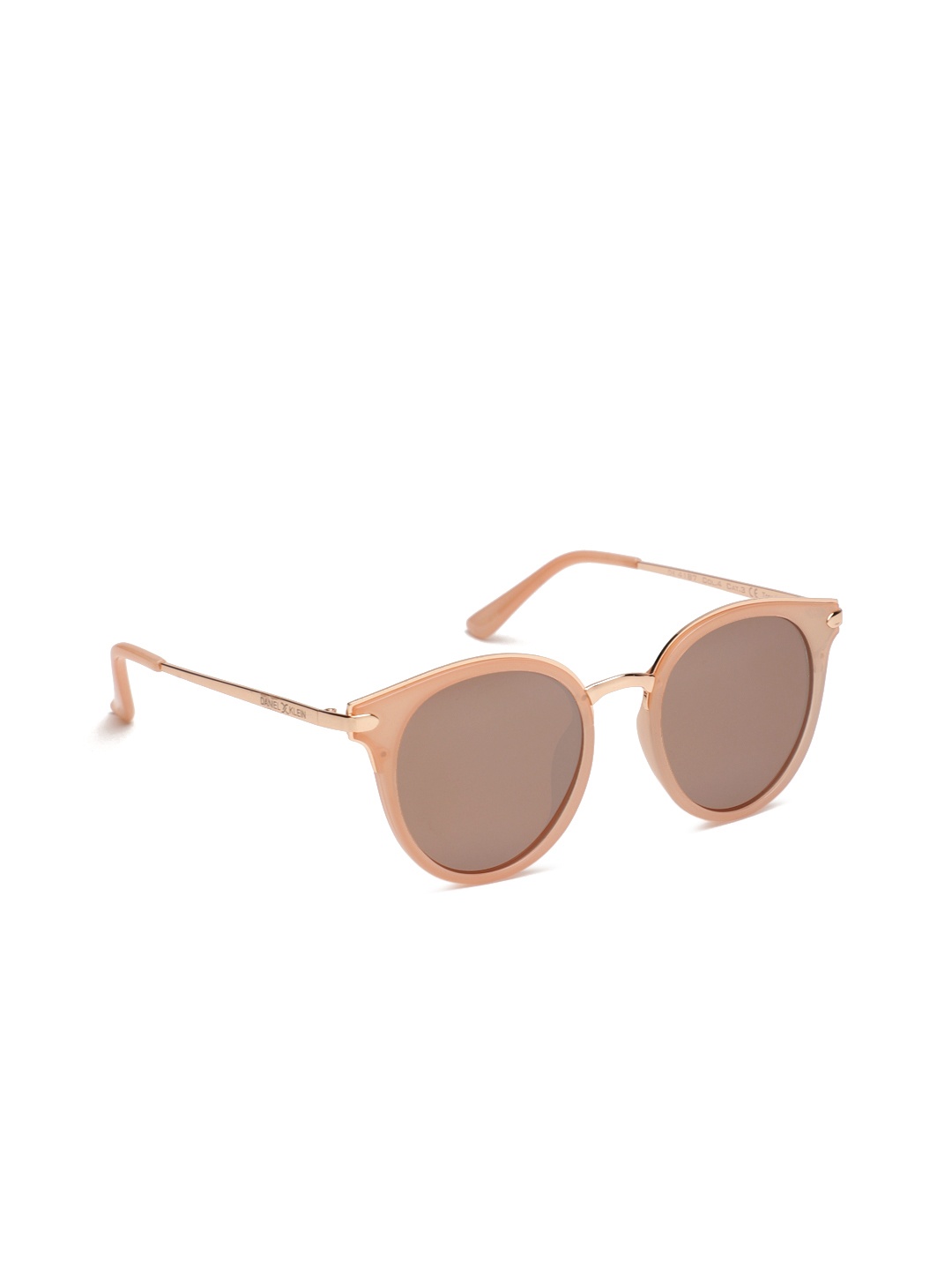 

Daniel Klein Women Brown Round Sunglasses DK4187-C4