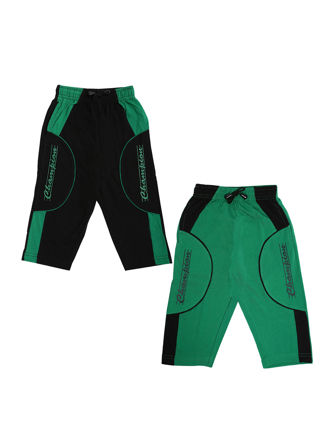 

Dollar Champion Kidswear Boys Set of Two Lounge Shorts MCBB-668-PO2, Black