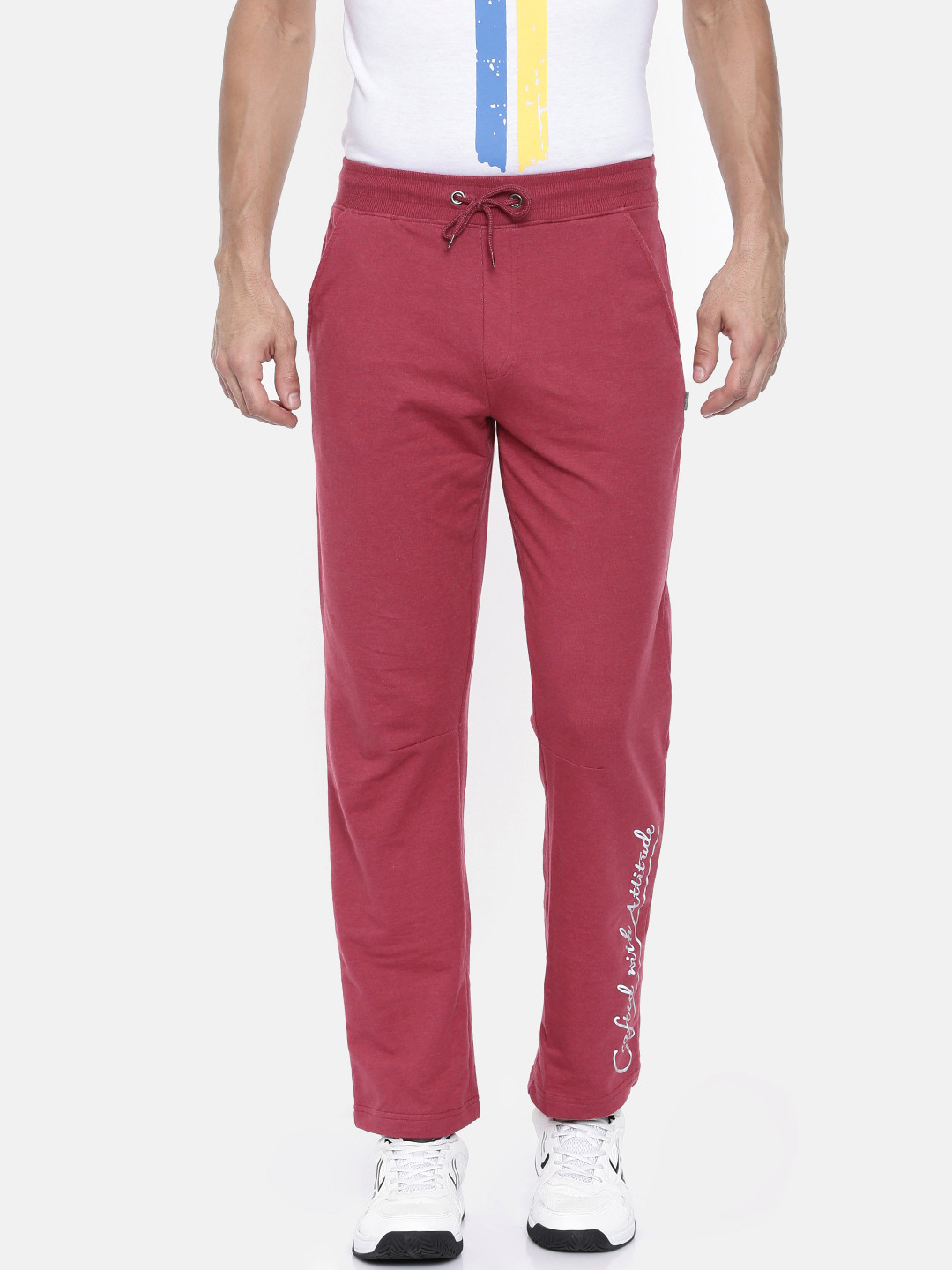 

Jack & Jones Men Red Track Pants